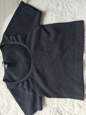 [5/35$]🔥Streetwear Society Black Ribbed Crop Top - Seamless Stretchy  M🔥